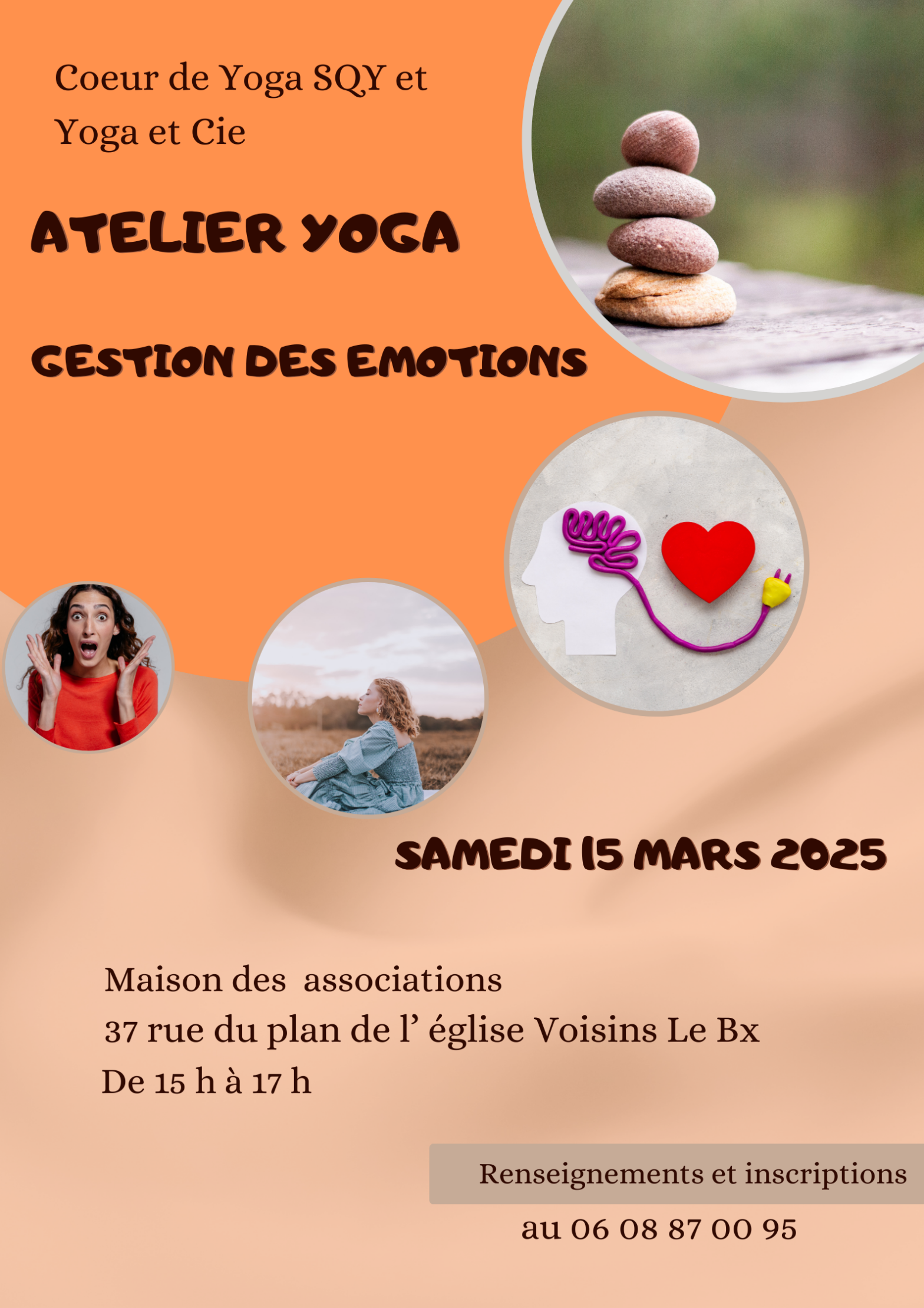 annonce de l'atelier yoga et gestion des emotions